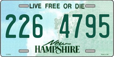 NH license plate 2264795