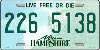 NH license plate 2265138