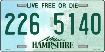 NH license plate 2265140