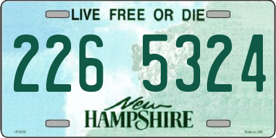 NH license plate 2265324
