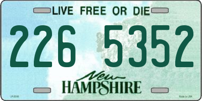 NH license plate 2265352