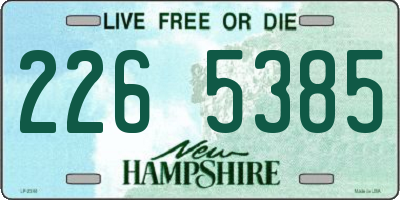 NH license plate 2265385