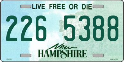 NH license plate 2265388