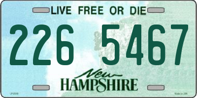 NH license plate 2265467