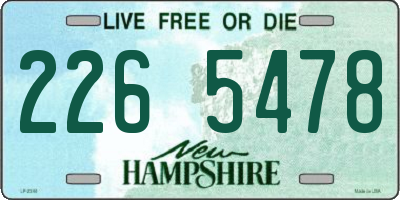 NH license plate 2265478