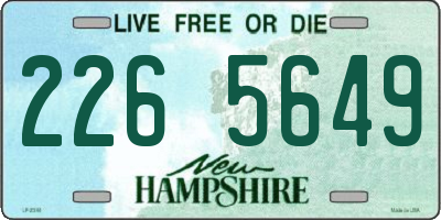 NH license plate 2265649