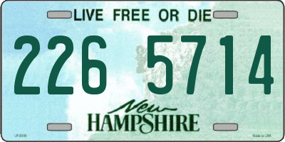 NH license plate 2265714