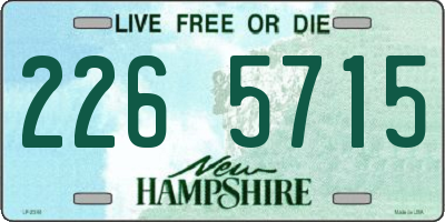 NH license plate 2265715