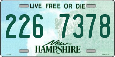 NH license plate 2267378