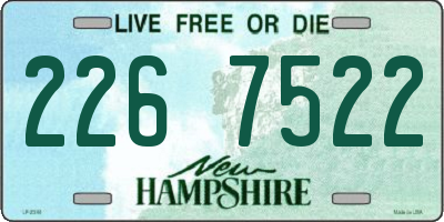 NH license plate 2267522