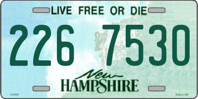 NH license plate 2267530