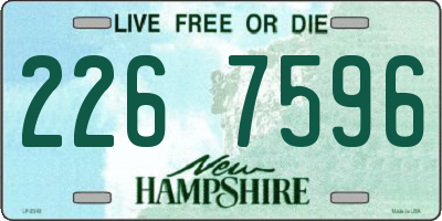 NH license plate 2267596