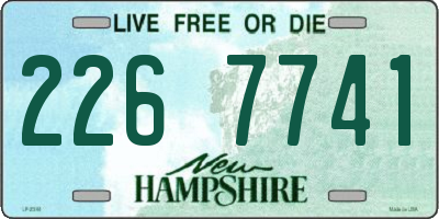 NH license plate 2267741