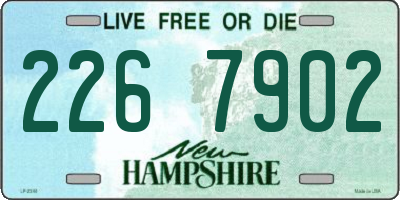 NH license plate 2267902