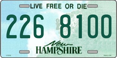 NH license plate 2268100