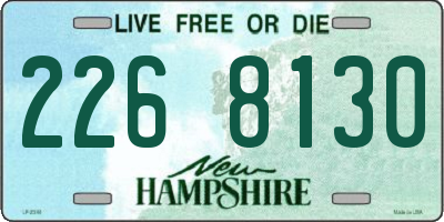 NH license plate 2268130