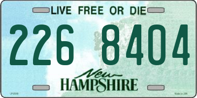 NH license plate 2268404