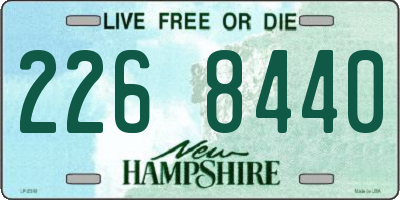 NH license plate 2268440