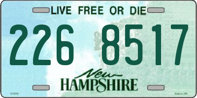 NH license plate 2268517