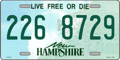 NH license plate 2268729