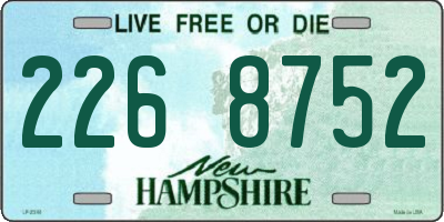 NH license plate 2268752