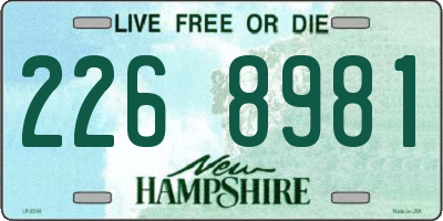 NH license plate 2268981