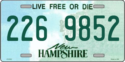 NH license plate 2269852