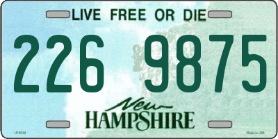 NH license plate 2269875