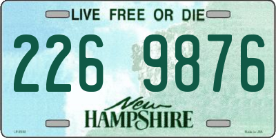 NH license plate 2269876