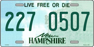NH license plate 2270507