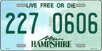NH license plate 2270606