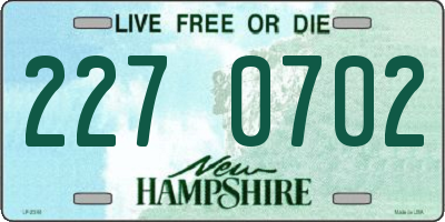 NH license plate 2270702