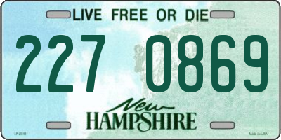 NH license plate 2270869