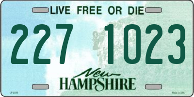 NH license plate 2271023