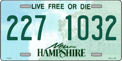 NH license plate 2271032