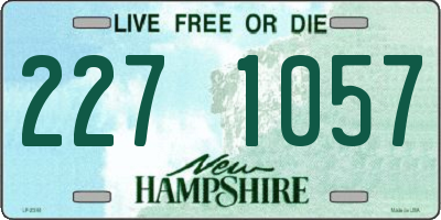 NH license plate 2271057