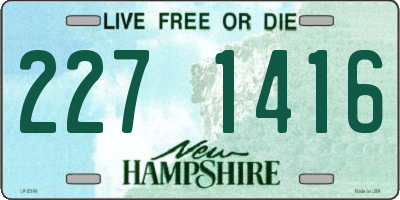 NH license plate 2271416