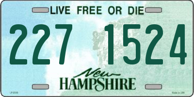 NH license plate 2271524