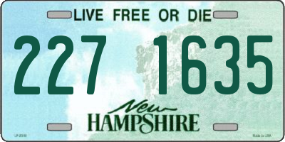 NH license plate 2271635