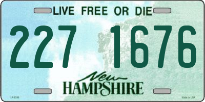 NH license plate 2271676