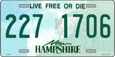 NH license plate 2271706