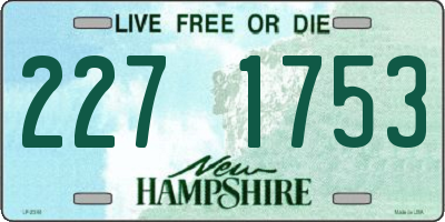 NH license plate 2271753