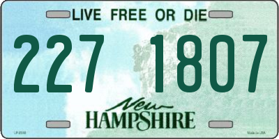 NH license plate 2271807