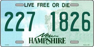 NH license plate 2271826