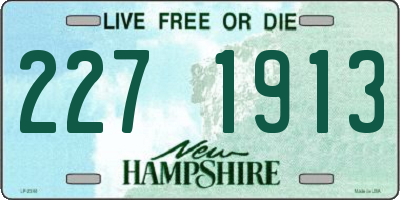 NH license plate 2271913