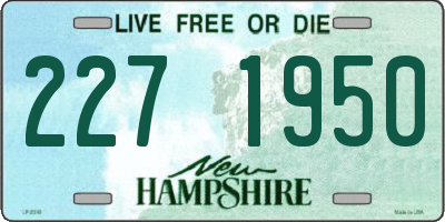NH license plate 2271950