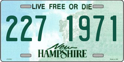 NH license plate 2271971