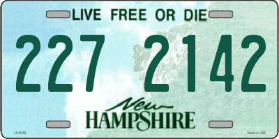 NH license plate 2272142