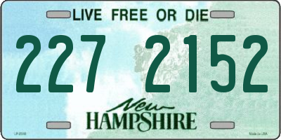 NH license plate 2272152