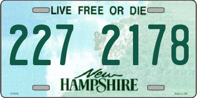 NH license plate 2272178